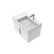 Castello Usa Amazon 30-inch White Right Vanity Set with White Top and Chrome Handles CB-MC-30W-CHR-2056R-WH - alternate 1